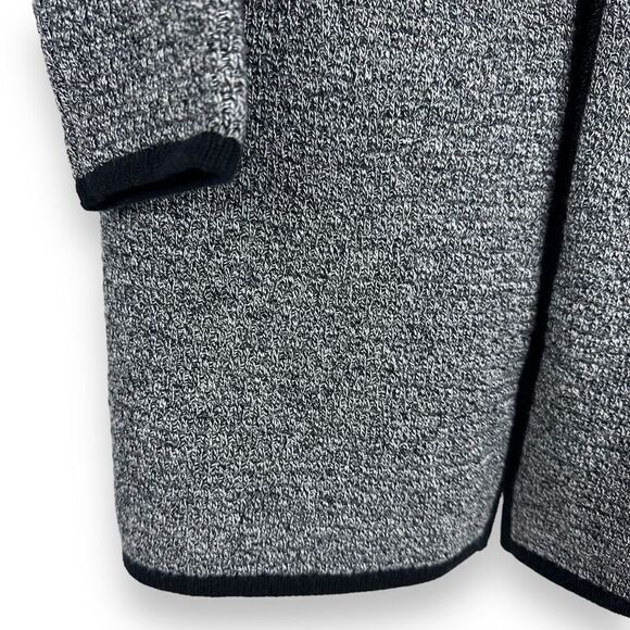 Talbots Textured Open Front Sweater Jacket Marled Duster Long Cardigan size Smal - Picture 4 of 8